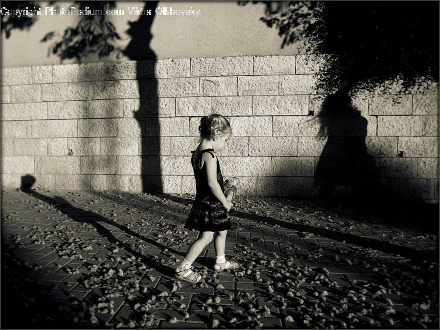 Brick, Fence, Wall, Corset, Leisure Activities, Walking, Silhouette