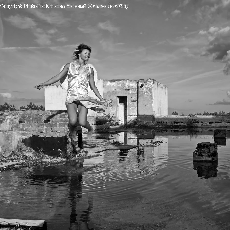 Human, People, Person, Dock, Landing, Pier, Female