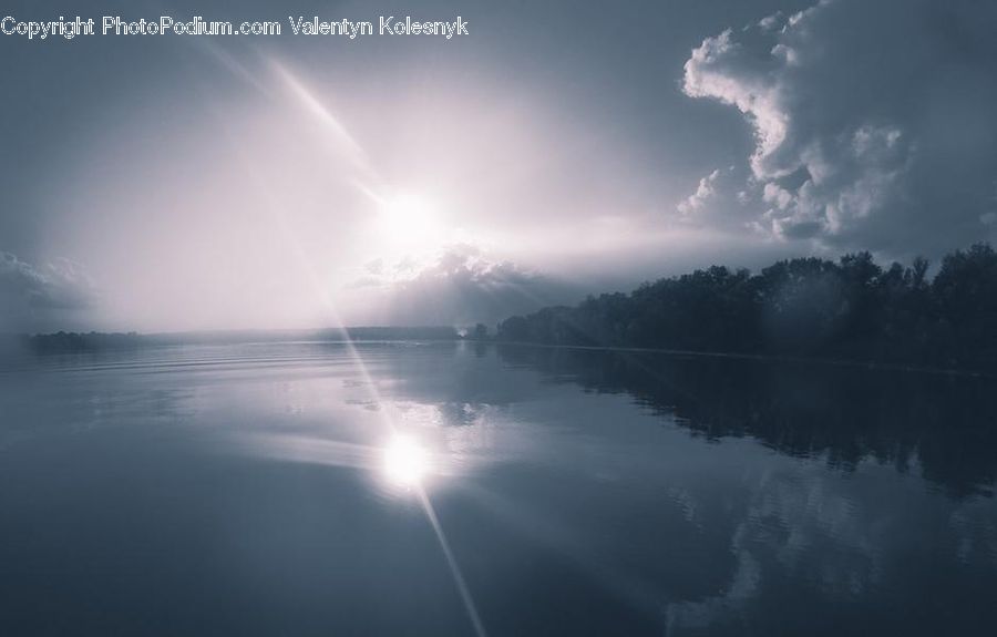 Flare, Light, Sunlight, Sun, Outdoors, Sea, Water