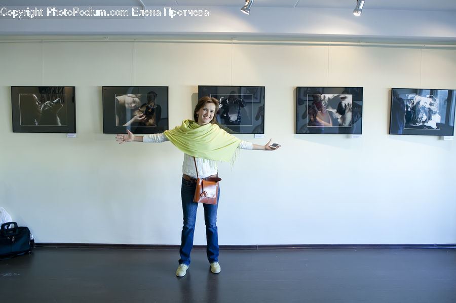 People, Person, Human, Art, Modern Art, Art Gallery, Monitor