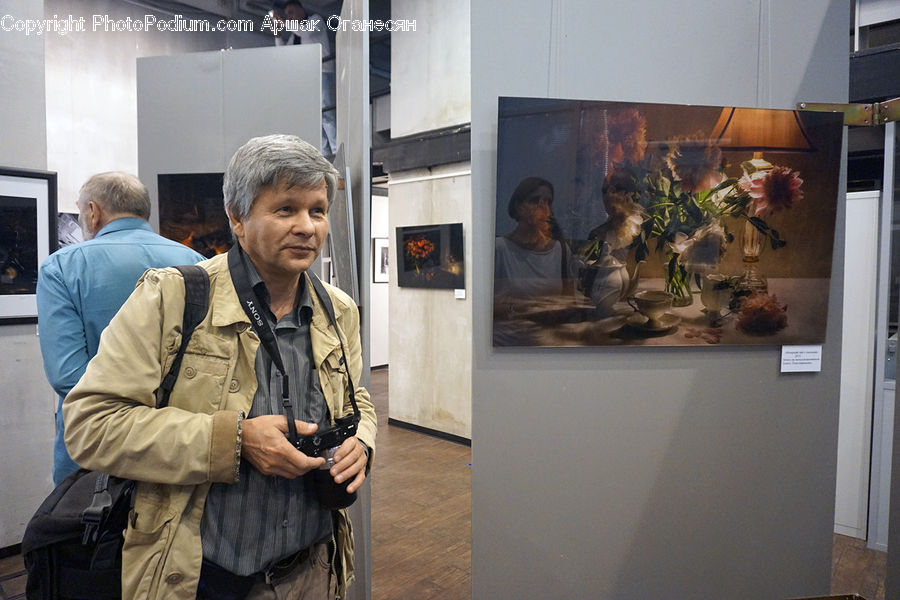 People, Person, Human, Plant, Potted Plant, Art, Art Gallery