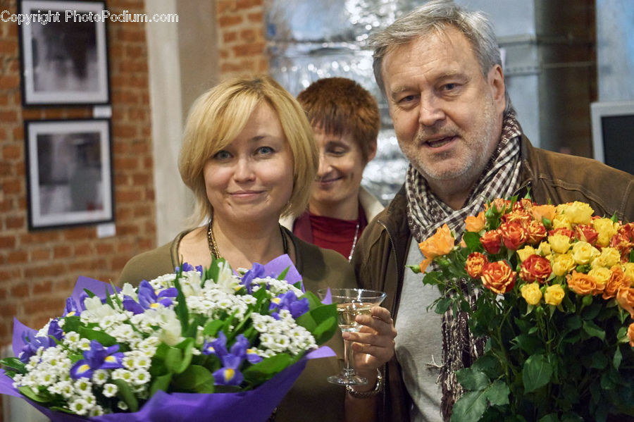 People, Person, Human, Glass, Plant, Potted Plant, Blossom