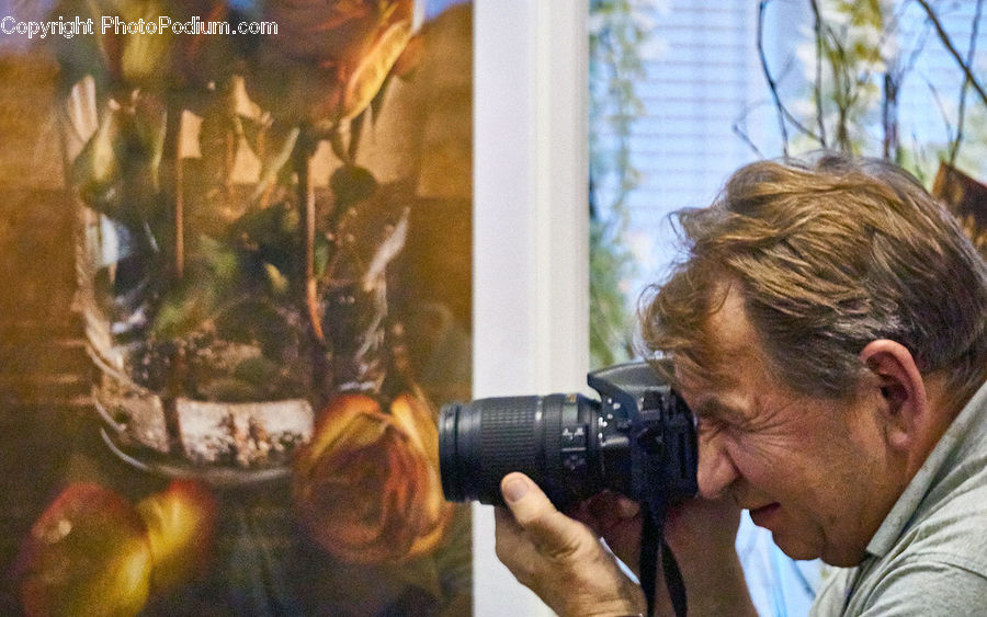 Human, People, Person, Photographer, Glass, Plaid, Alcohol