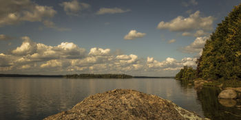 View of the island Malosoloveckij (lake Vselug)