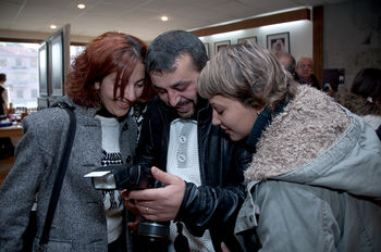 Открытие Международной передвижной фотовыставкы "Благословенный путь" в Ереване.