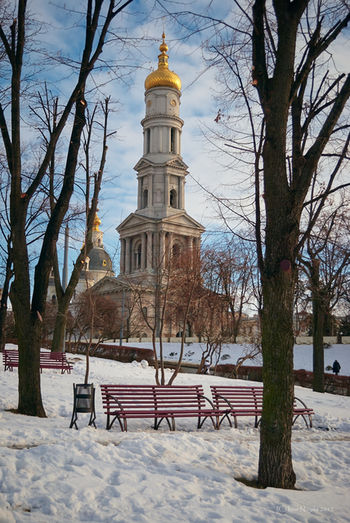 Alexander's bell tower of the Cathedral of the Assumption. Kharkov. Ukraine