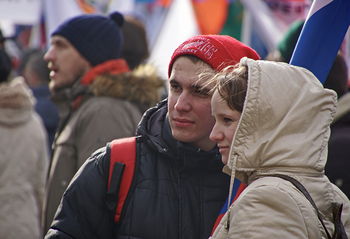 Митинг "Антимайдан" в Москве 21.02.2015г