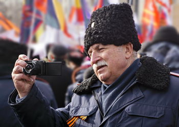 Митинг "Антимайдан" в Москве 21 февраля 2015г