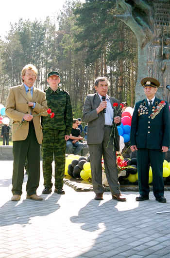 Инициаторы создания открываемого мемориала.