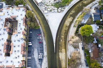 Los Angeles River. Beginning. 