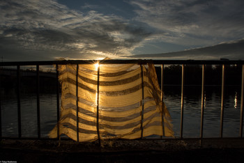 Sunset on Potomac river