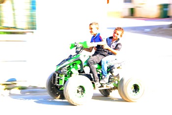 having fun