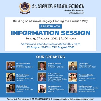 Best CBSE School in Gurgaon | St. Xaviers School | Information Session