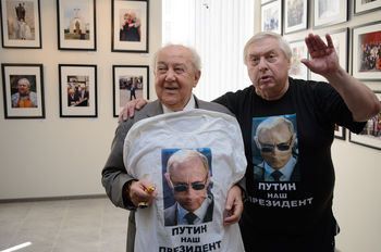 На открытии выставки