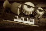 Anna Rostovtseva : Composition with music instruments 