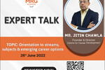 MRG School : Expert Talk Mr. Jitin Chawla on 26th Jun'22 - MRG School Rohini 