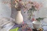 Елена Успенская : С гипсофилой, пионами и дождем 