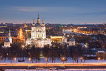 Сергей Лукс : Вечерний Петербург. Смольный собор. 