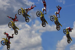 Mikhail & Ella Kusayev : Stunt Biker. Free stile performing 